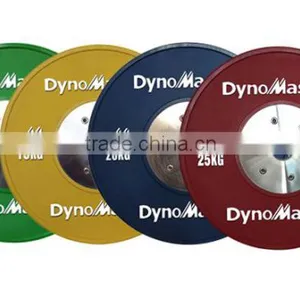 Olympic Size With Steel Inserts Rubber Bumper Plate thumbnail-1
