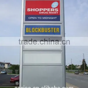 Standing Aluminum Led Pylon Sign for Gas Station thumbnail-3