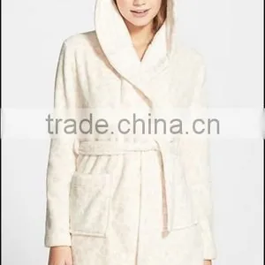 Warm Sexy Women Coral Fleece Bathrobe thumbnail-5