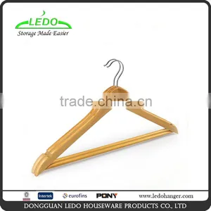 Natural Color Garment Wooden Hanger for Suit thumbnail-1
