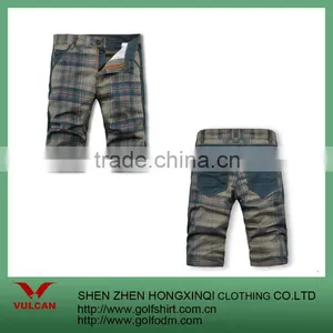 100% Cotton Men Plaids Breeches thumbnail-1