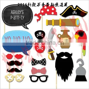 STOCK for Wedding, Birthday, Party - Fun Accessories Glass Cap Moustache Lips Bow Ties, Pack of 31Wisehands Photo Booth Props thumbnail-5