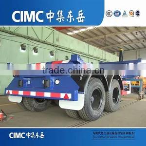 CIMC Low Price Wharf Skeleton Hydraulic Pumping Dump Truck Trailer thumbnail-6