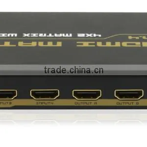 Protech Professional Audio Video 4x2 Hdmi Matrix for Conference System With Audio thumbnail-1