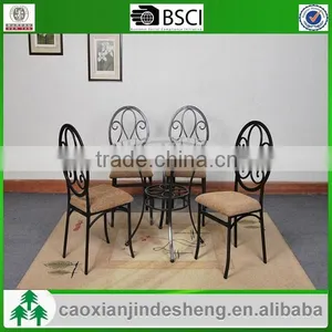 Fasion Design and Collapsible Metal Restaurant Table and Chairs thumbnail-2