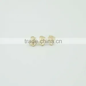 Flowers Rectangle Shape Custom Metal Needle Pin in Gold Color thumbnail-3