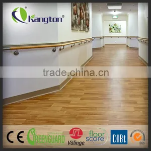 Indoor Home Office Glue Down PVC Vinyl Floor Roll Wood Vinyl Sheet Flooring thumbnail-3