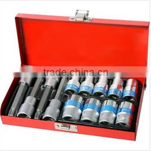 13PCS Blue Socket Wrench Set With Ratchet Wrench thumbnail-1