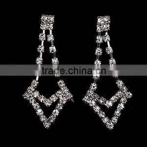 New Fashion Silver Tassels Tiara Necklace & Earrings Jewelry Sets for Women thumbnail-4
