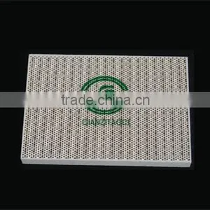 Cordierite Honeycomb Gas Infrared Ceramic Plates for Gas Stove and Baking Equipment, Catalytic Infared Ceramic Plague 136x94x13 thumbnail-1