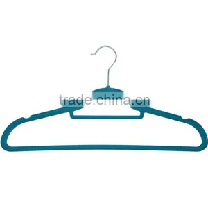 Flocking Flat Sturdy Underclothes Hanger With Notches thumbnail-5