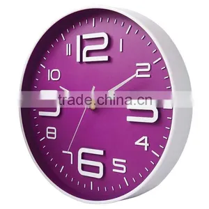 12" Round Plastic Wall Clock YINGZI NEW CLOCKS thumbnail-1