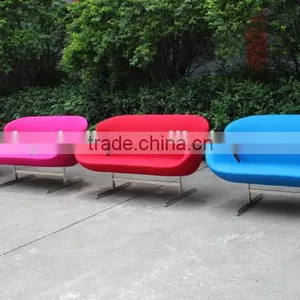 Mid Century Modern Arne Jacobsen Style Swan Twin Chair Swan Sofa thumbnail-6