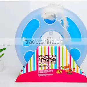 Pet Cat Kitten Cicle Play Toy With Spring Rat and Ball Funny Cat Toy - 29 cm thumbnail-4
