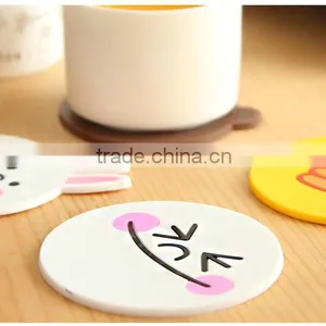 Kitchen Accessories Cute Anime Silicone Coffee Placemat Cartoon Drink Coaster Cup Mat thumbnail-5