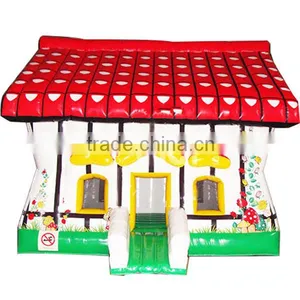 Happy House Inflatable Bouncer Castle , Air Bouncer Inflatable Trampoline thumbnail-2