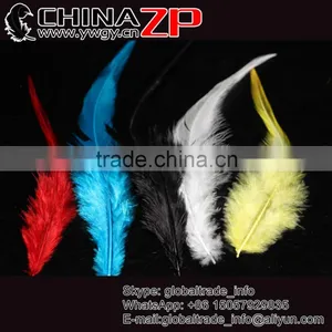 Leading Supplier CHINAZP Bulk Sale Good Quality Cheap Dyed Mix Colors Chicken Rooster Saddle Feathers thumbnail-1