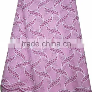 African Organza Lace With Sequins Embroidery CL8110-1pink thumbnail-1