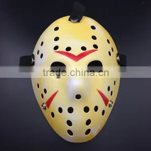Gold Vintage Party Masks Delicated Jason Voorhees Freddy Hockey Festival Halloween Masquerade Mask thumbnail-1
