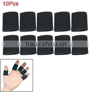 10 Pcs Black Neoprene Sports Finger Protector Support thumbnail-1