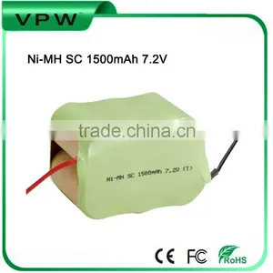 Ni-MH SC 1500mAh 7.2V Electric Saw Rechargeable Battery Pack thumbnail-1