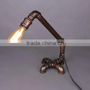 Manufacturer's Vintage Industrial Water Pipe Design Table Lamp thumbnail-2
