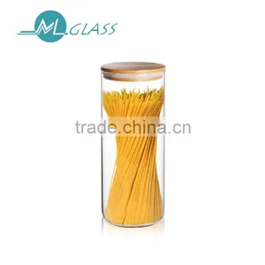 High Borosilicate Handmade Glass Mason Jar for 1200ml thumbnail-4