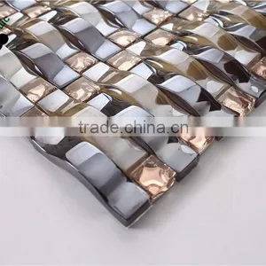 SMP25 Classical Crystal Mosaic Clear Glass Mosaic Tile Colored Mosaic thumbnail-3