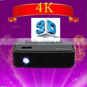 Black 1500 Lumens 1280*800 Home Theater LED DLP Projector HDMI USB TF Rluray 3D thumbnail-1