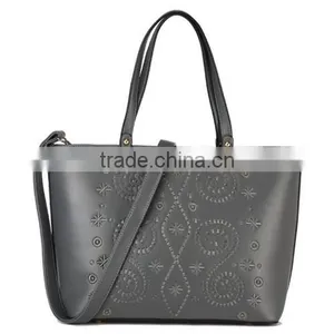 Fashion Ladies Embroideried Pu Handbag thumbnail-4
