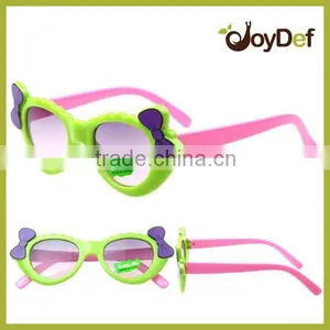 Fashion Heart Shaped Custom Two Tone Kids Sunglasses thumbnail-1