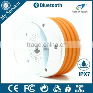 My Speaker F013 White With Orange Waterproof Bluetooth Speaker With 5W Subwoofer thumbnail-5