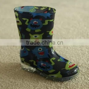Kids Winter Warm Lining PVC Rain Boots thumbnail-5