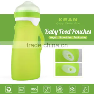 Custom Logo FDA 250ml Bpa Free Silicone Baby Feeding Bottle thumbnail-1