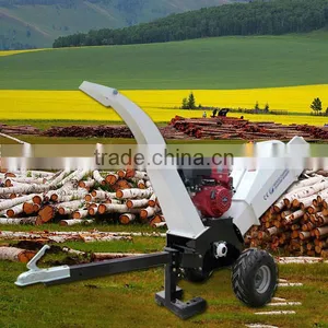 High Efficient 15HP Gasoline Mini Wood Chipper Machine thumbnail-4