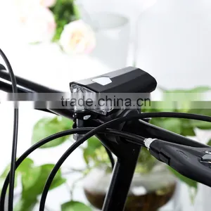 Bicycle Cycling 2 LEDs Safety USB Rechargeable Water Resistant Bright Front Head Light Bike Accessories thumbnail-1