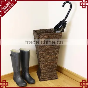 Natural Water Hyacinth Woven Indoor Display Used Umbrella Stand thumbnail-1