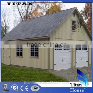 Cheap 2 Car Mobile Prefab Garage thumbnail-1