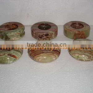 PAKISTAN FACTORY MADE ONYX CIGARETTE ASHTRAY HANDICRAFTS thumbnail-2