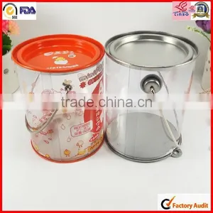 Transparent Bucket With Tin Lid and Handle thumbnail-6