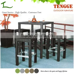 Cheap Fashion Outdoor Rattan Furniture Bar Set Indoor Bar Sets thumbnail-1
