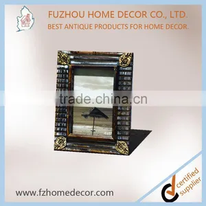 Wooden Photo Frame With Bamboo and Hemp Rope thumbnail-5