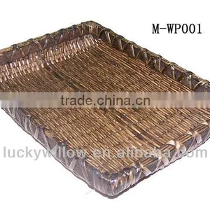 Antique Wicker Fruit Plate & Fruit Tray & Compote thumbnail-1