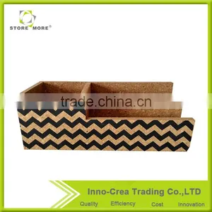 Wave Printed High Quality Office Cork Desk Organizer thumbnail-1