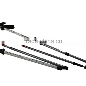 Trekking Stick, 6061 Aluminum, Quick Internal Lock, Anti Shock, 3 Sections SZ15349 thumbnail-2