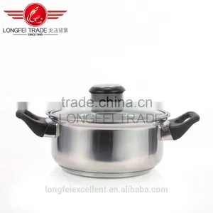 011274 High Quality Unique Handle Popular Steel Sets Cheap Hot Sale Stainless Steel Cookware thumbnail-2