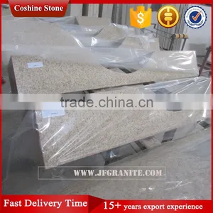 Jianfa Prefab Crystal Yellow Quartz Stone Vanity Top thumbnail-4