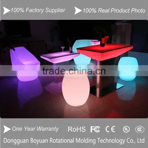 Aluminum Shelf Led Light Bar Table, Led Light Coffee Table, Light up Cocktail Table thumbnail-1