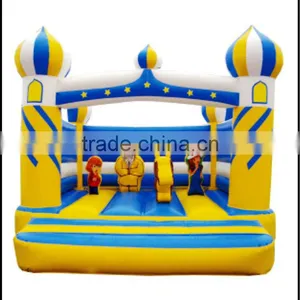 (HD-9907)Castle Design Kids Inflatable Bounce Bed thumbnail-1