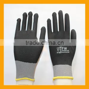 15G Seamless Nylon Shell Fully Dipped Sandy Nitrile Gloves thumbnail-1
